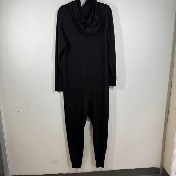 Smash + Tess Black Hooded Jilly Jogger Jumpsuit Size S Bamboo Lounge Casual Chic - Picture 9 of 16